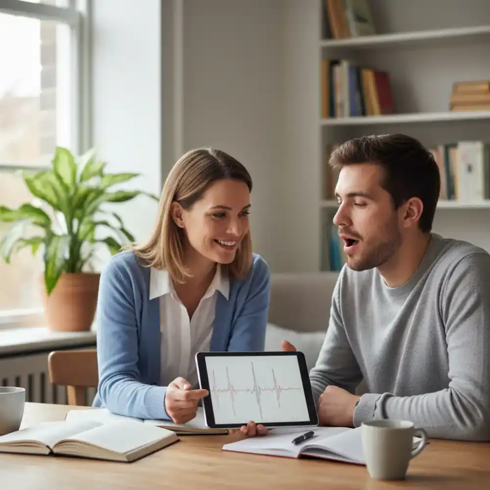 Tutor analyzing pronunciation